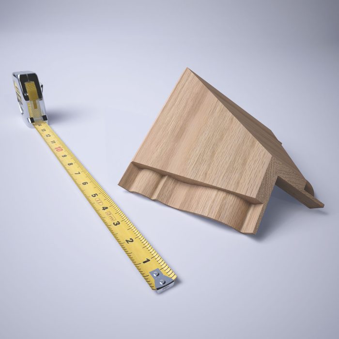 Ekena Millwork 3 3/4"P x 3 11/16"H WM45 Americraft Solid Hardwood Stain Grade MiterLink Crown Moulding Inside Corner - Image 19