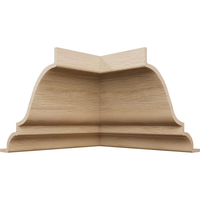 Ekena Millwork 3 3/4"P x 3 11/16"H WM45 Americraft Solid Hardwood Stain Grade MiterLink Crown Moulding Inside Corner - Image 14