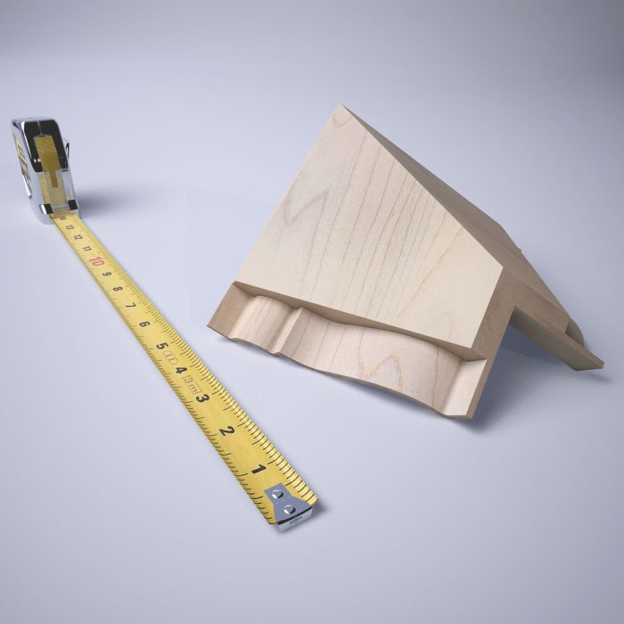 Ekena Millwork 3 3/4"P x 3 11/16"H WM45 Americraft Solid Hardwood Stain Grade MiterLink Crown Moulding Inside Corner - Image 25
