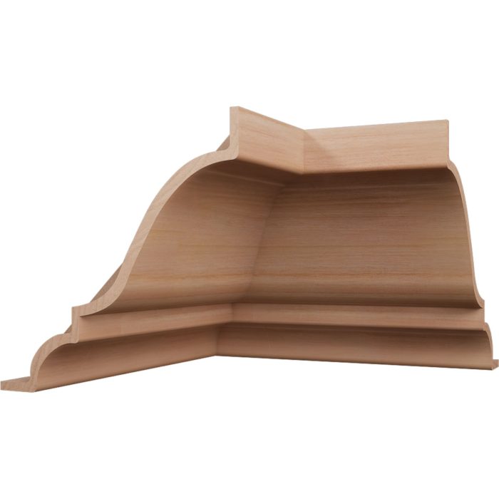 Ekena Millwork 3 3/4"P x 3 11/16"H WM45 Americraft Solid Hardwood Stain Grade MiterLink Crown Moulding Inside Corner - Image 27