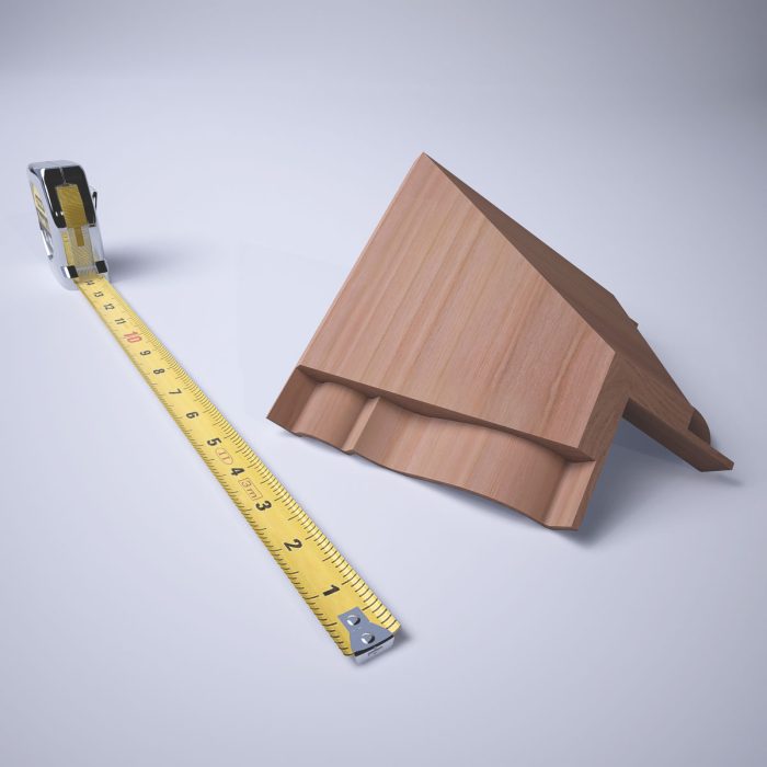 Ekena Millwork 3 3/4"P x 3 11/16"H WM45 Americraft Solid Hardwood Stain Grade MiterLink Crown Moulding Inside Corner - Image 31