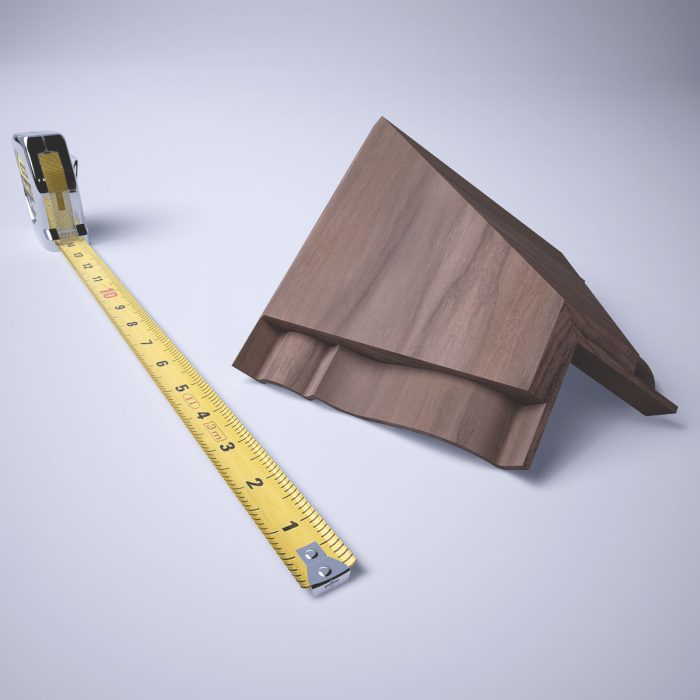 Ekena Millwork 3 3/4"P x 3 11/16"H WM45 Americraft Solid Hardwood Stain Grade MiterLink Crown Moulding Inside Corner - Image 49