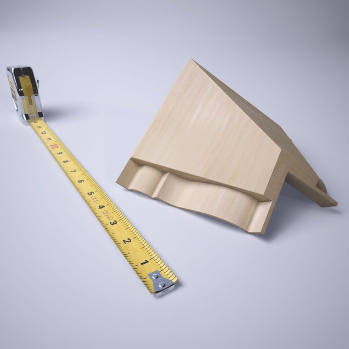 Ekena Millwork 3 3/4"P x 3 11/16"H WM45 Americraft Solid Hardwood Stain Grade MiterLink Crown Moulding Inside Corner - Image 55