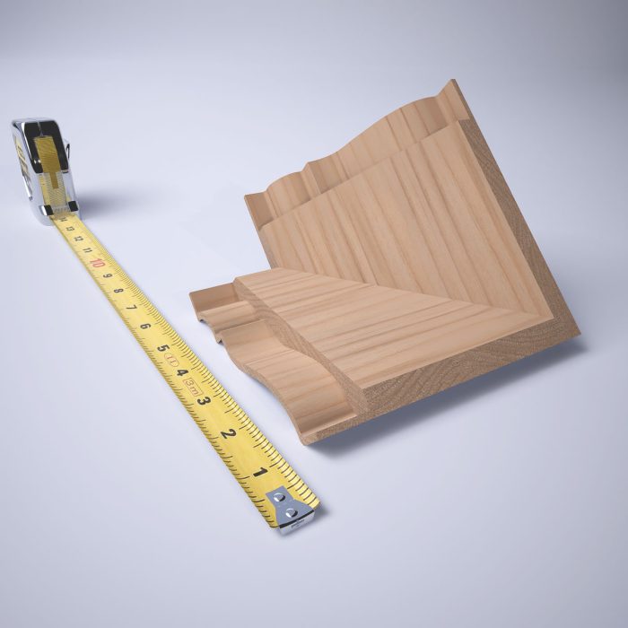 Ekena Millwork 3 3/4"P x 3 11/16"H WM45 Americraft Solid Hardwood Stain Grade MiterLink Crown Moulding Outside Corner - Image 7