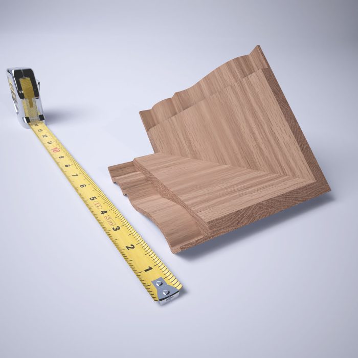 Ekena Millwork 3 3/4"P x 3 11/16"H WM45 Americraft Solid Hardwood Stain Grade MiterLink Crown Moulding Outside Corner - Image 14