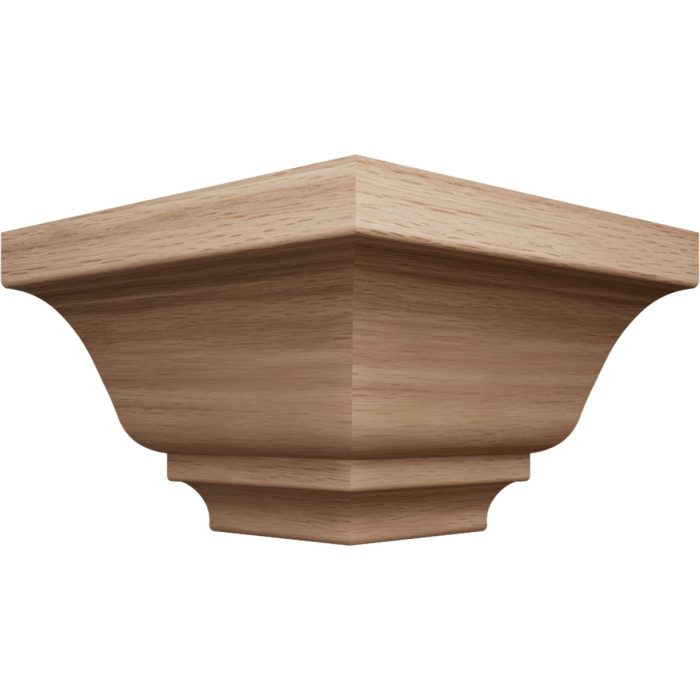 Ekena Millwork 3 3/4"P x 3 11/16"H WM45 Americraft Solid Hardwood Stain Grade MiterLink Crown Moulding Outside Corner - Image 9