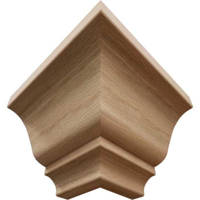 Ekena Millwork 3 3/4"P x 3 11/16"H WM45 Americraft Solid Hardwood Stain Grade MiterLink Crown Moulding Outside Corner - Image 20