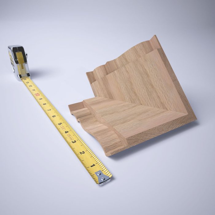 Ekena Millwork 3 3/4"P x 3 11/16"H WM45 Americraft Solid Hardwood Stain Grade MiterLink Crown Moulding Outside Corner - Image 21