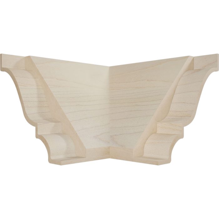 Ekena Millwork 3 3/4"P x 3 11/16"H WM45 Americraft Solid Hardwood Stain Grade MiterLink Crown Moulding Outside Corner - Image 26