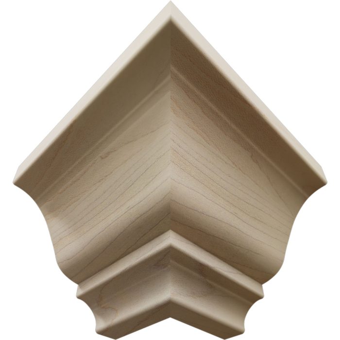 Ekena Millwork 3 3/4"P x 3 11/16"H WM45 Americraft Solid Hardwood Stain Grade MiterLink Crown Moulding Outside Corner - Image 27