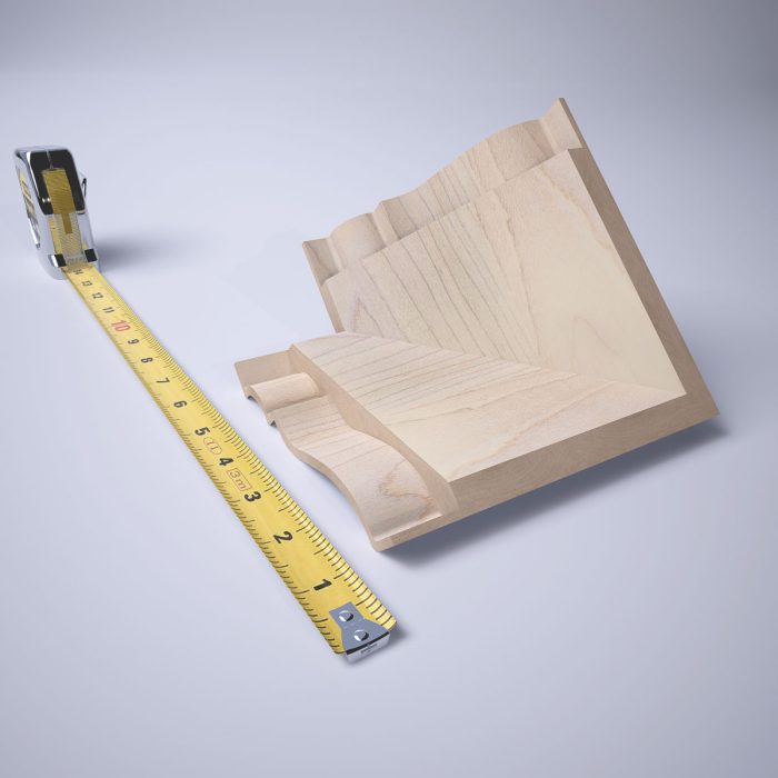 Ekena Millwork 3 3/4"P x 3 11/16"H WM45 Americraft Solid Hardwood Stain Grade MiterLink Crown Moulding Outside Corner - Image 28