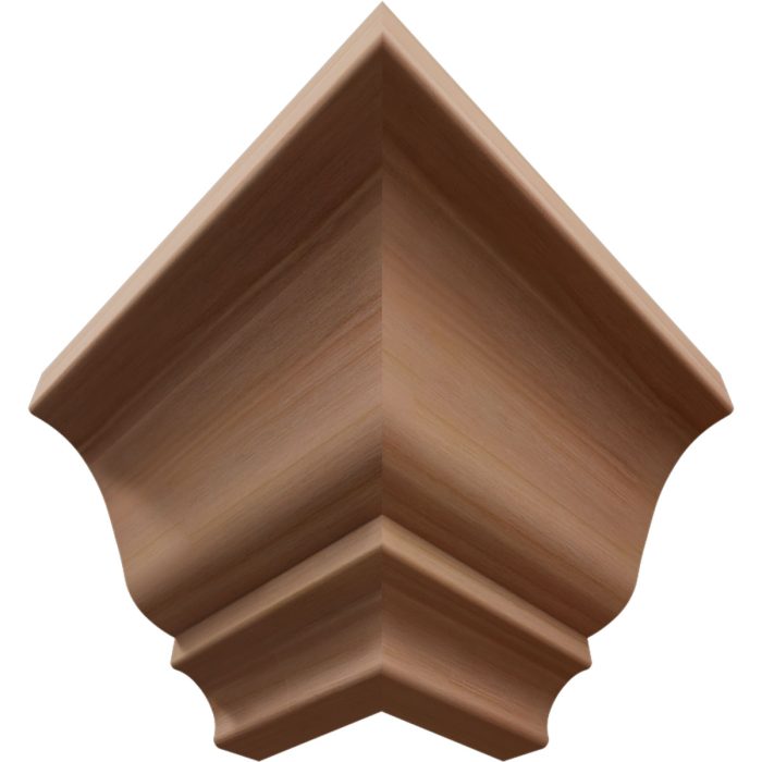 Ekena Millwork 3 3/4"P x 3 11/16"H WM45 Americraft Solid Hardwood Stain Grade MiterLink Crown Moulding Outside Corner - Image 34