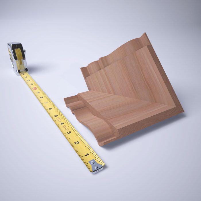 Ekena Millwork 3 3/4"P x 3 11/16"H WM45 Americraft Solid Hardwood Stain Grade MiterLink Crown Moulding Outside Corner - Image 35