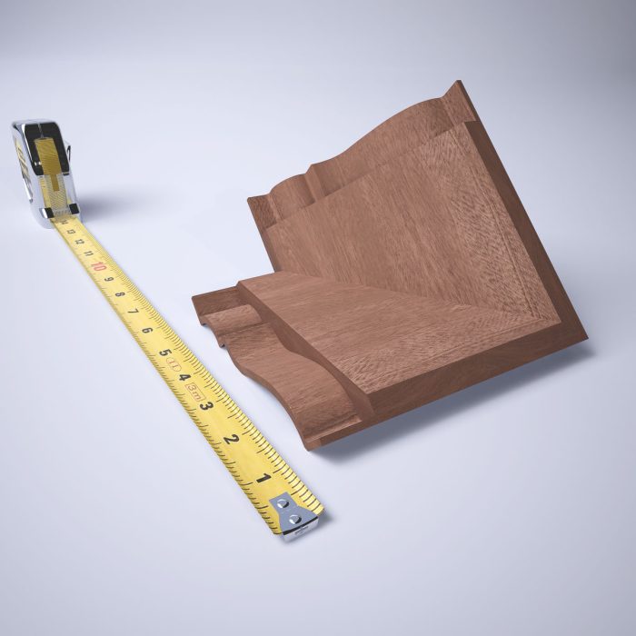 Ekena Millwork 3 3/4"P x 3 11/16"H WM45 Americraft Solid Hardwood Stain Grade MiterLink Crown Moulding Outside Corner - Image 42