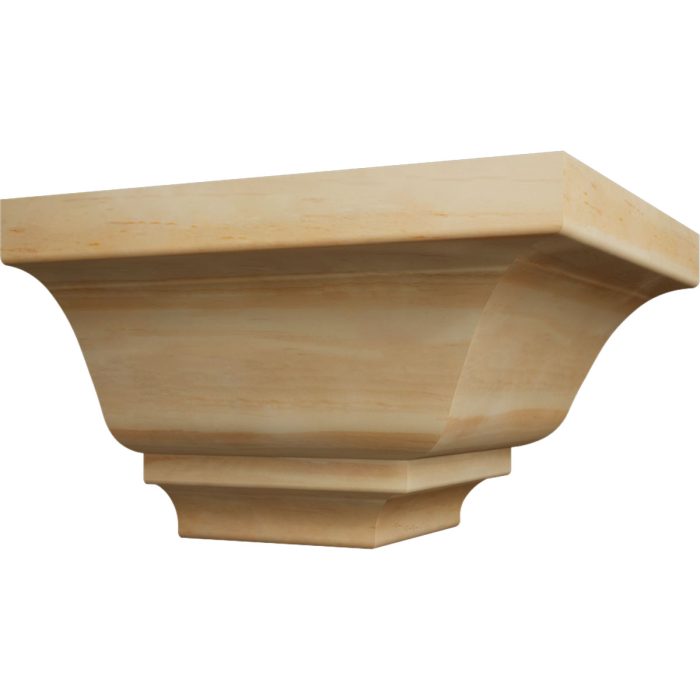 Ekena Millwork 3 3/4"P x 3 11/16"H WM45 Americraft Solid Hardwood Stain Grade MiterLink Crown Moulding Outside Corner - Image 45