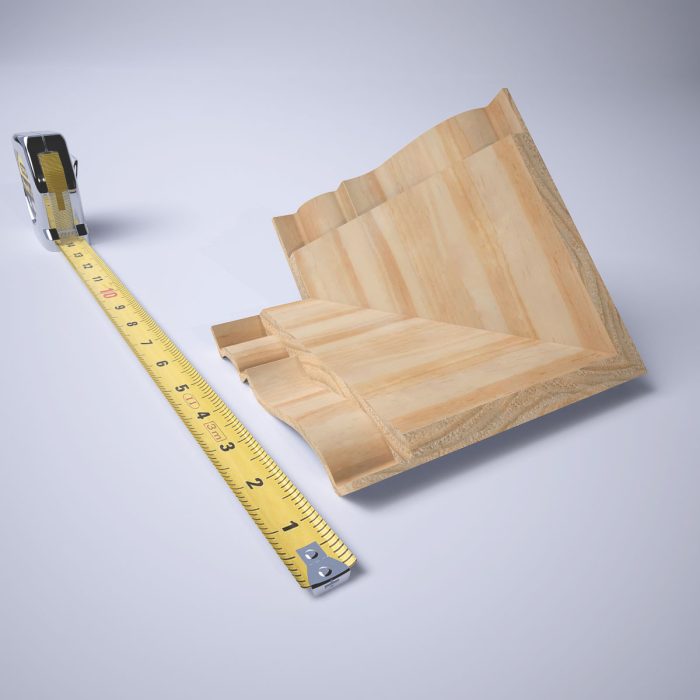 Ekena Millwork 3 3/4"P x 3 11/16"H WM45 Americraft Solid Hardwood Stain Grade MiterLink Crown Moulding Outside Corner - Image 49