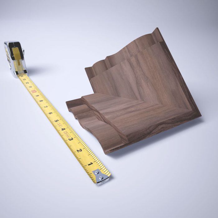 Ekena Millwork 3 3/4"P x 3 11/16"H WM45 Americraft Solid Hardwood Stain Grade MiterLink Crown Moulding Outside Corner - Image 56