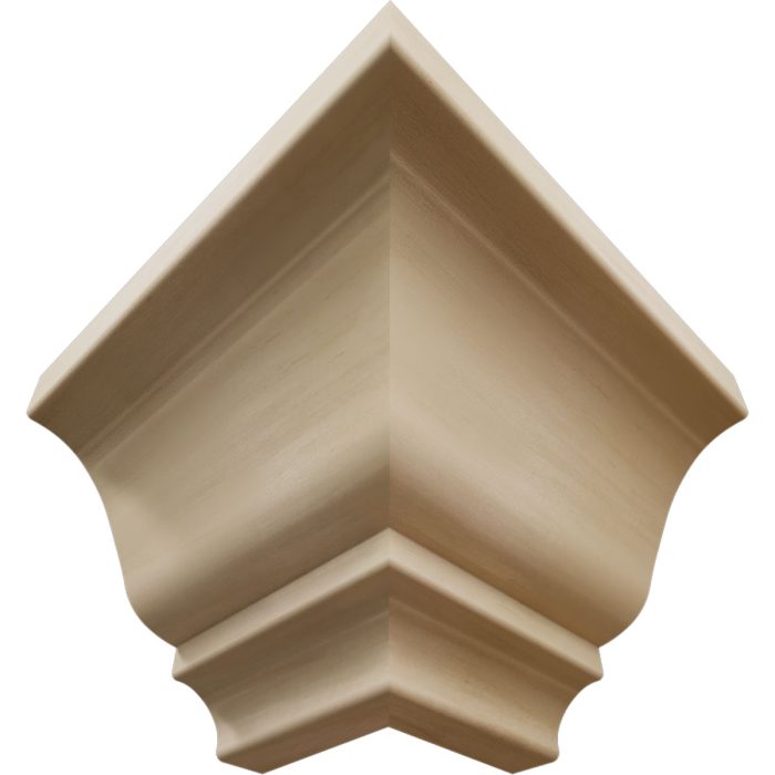 Ekena Millwork 3 3/4"P x 3 11/16"H WM45 Americraft Solid Hardwood Stain Grade MiterLink Crown Moulding Outside Corner - Image 62