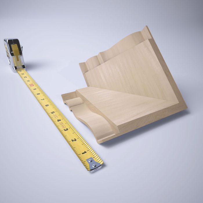 Ekena Millwork 3 3/4"P x 3 11/16"H WM45 Americraft Solid Hardwood Stain Grade MiterLink Crown Moulding Outside Corner - Image 63