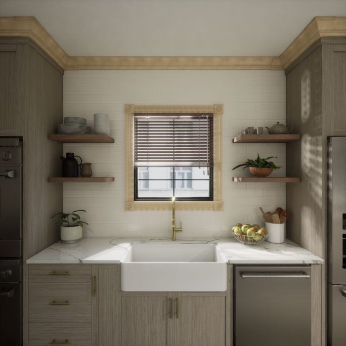 Ekena Millwork 3 3/4"P x 3 11/16"H WM45 Americraft Solid Hardwood Stain Grade MiterLink Crown Moulding Outside Corner - Image 64