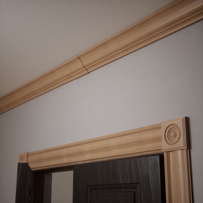 Ekena Millwork 3 15/16"P x 6"L x 3 7/8"H WM45 Americraft Solid Hardwood Stain Grade MiterLink Crown Moulding Coupler - Image 10