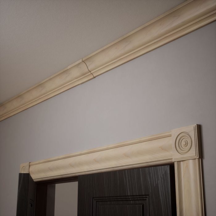 Ekena Millwork 3 15/16"P x 6"L x 3 7/8"H WM45 Americraft Solid Hardwood Stain Grade MiterLink Crown Moulding Coupler - Image 36
