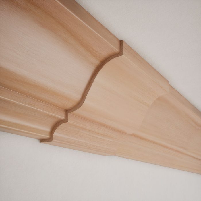 Ekena Millwork 3 15/16"P x 6"L x 3 7/8"H WM45 Americraft Solid Hardwood Stain Grade MiterLink Crown Moulding Coupler - Image 44