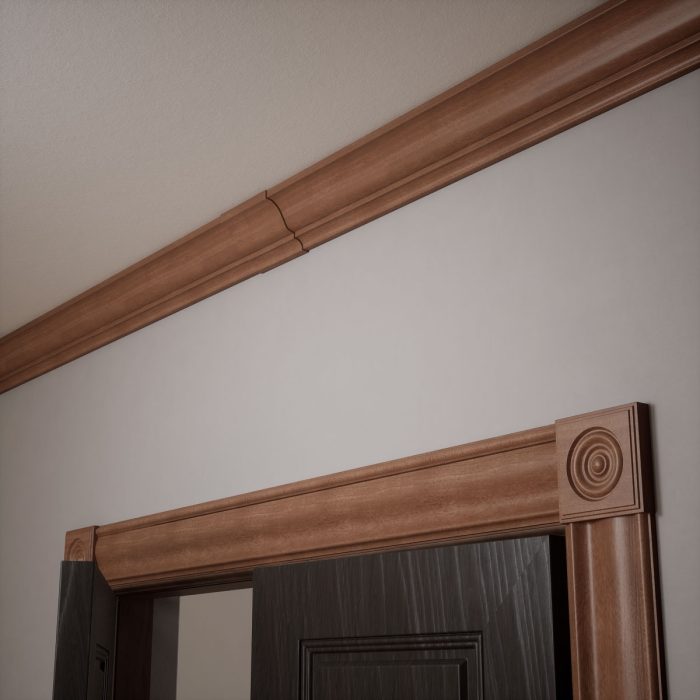 Ekena Millwork 3 15/16"P x 6"L x 3 7/8"H WM45 Americraft Solid Hardwood Stain Grade MiterLink Crown Moulding Coupler - Image 56