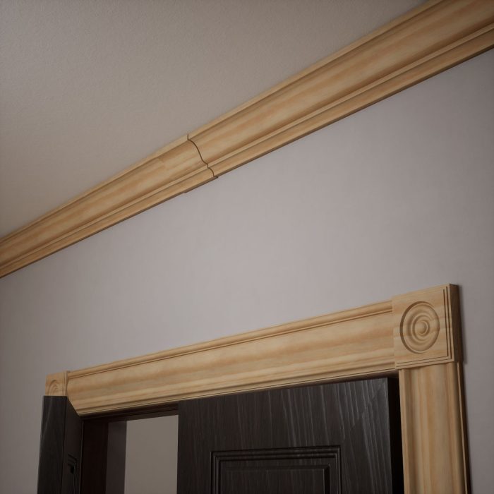 Ekena Millwork 3 15/16"P x 6"L x 3 7/8"H WM45 Americraft Solid Hardwood Stain Grade MiterLink Crown Moulding Coupler - Image 66