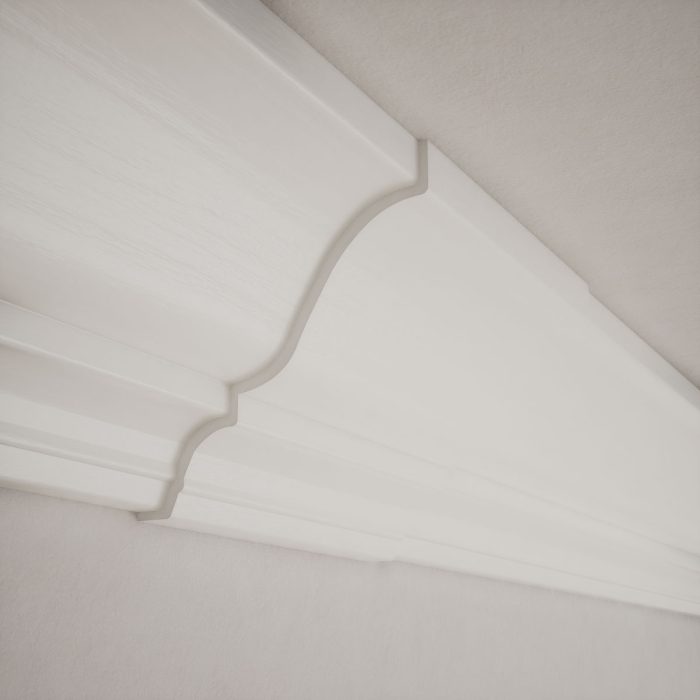 Ekena Millwork 3 15/16"P x 6"L x 3 7/8"H WM45 Americraft Solid Hardwood Stain Grade MiterLink Crown Moulding Coupler - Image 90