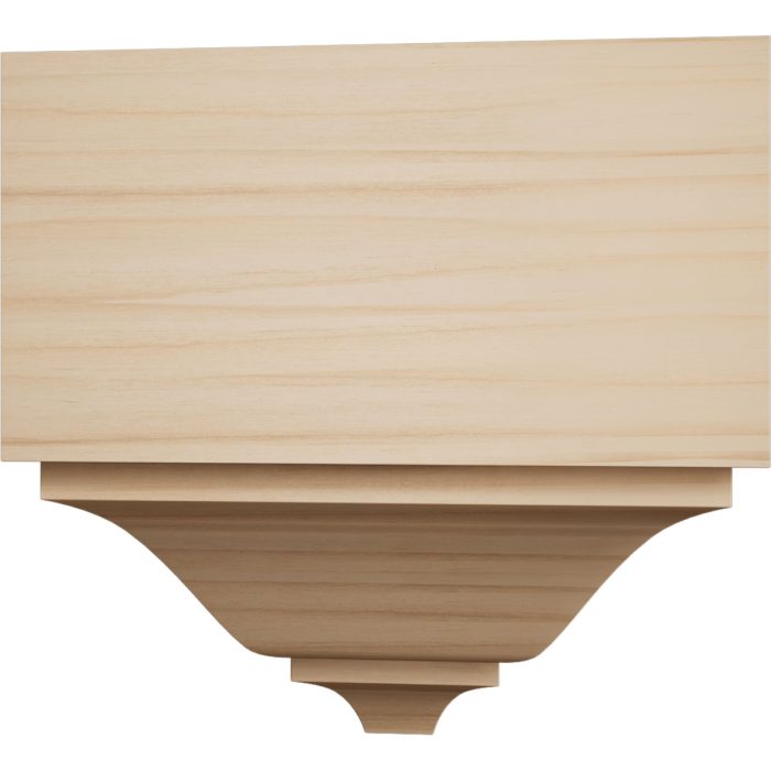 Ekena Millwork 2 3/4"P x 5 5/8"H x 5 1/2"W Americraft Solid Hardwood Stain Grade Universal Outside Crown Moulding Block for Profiles up to 3"H x 2 3/4"P - Image 3
