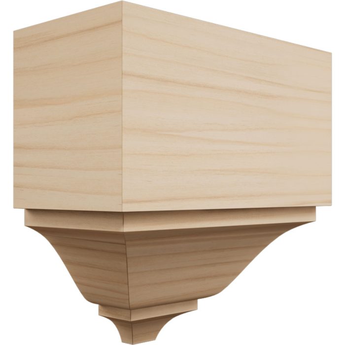 Ekena Millwork 2 3/4"P x 5 5/8"H x 5 1/2"W Americraft Solid Hardwood Stain Grade Universal Outside Crown Moulding Block for Profiles up to 3"H x 2 3/4"P - Image 4