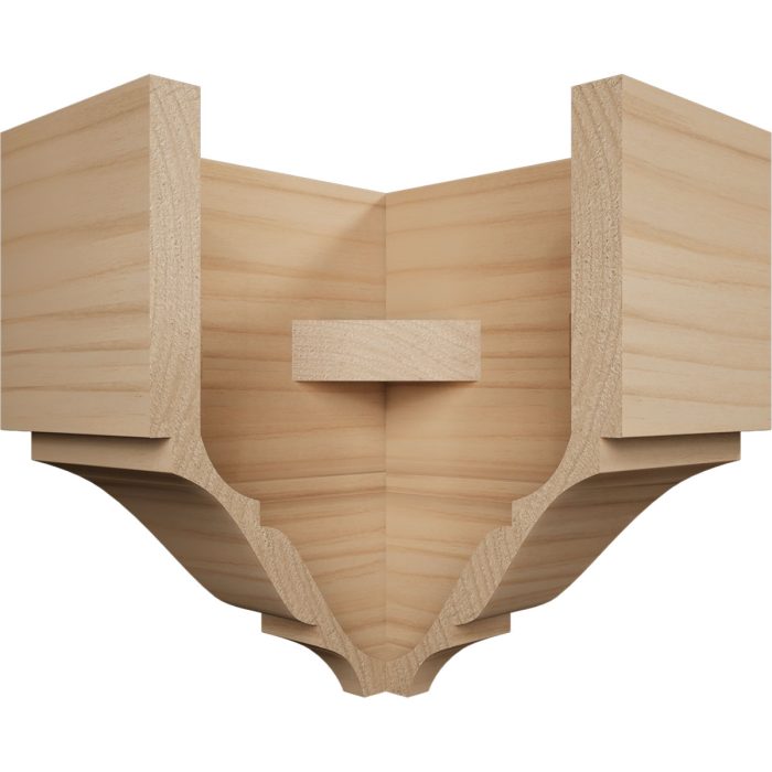 Ekena Millwork 2 3/4"P x 5 5/8"H x 5 1/2"W Americraft Solid Hardwood Stain Grade Universal Outside Crown Moulding Block for Profiles up to 3"H x 2 3/4"P - Image 5