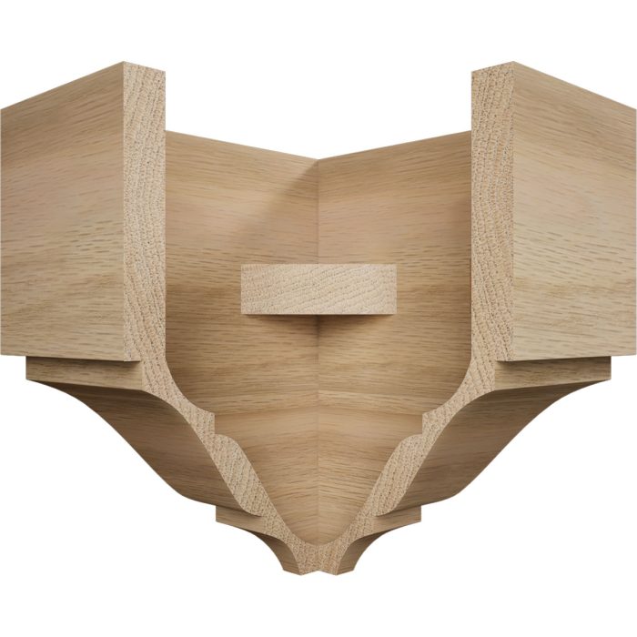 Ekena Millwork 2 3/4"P x 5 5/8"H x 5 1/2"W Americraft Solid Hardwood Stain Grade Universal Outside Crown Moulding Block for Profiles up to 3"H x 2 3/4"P - Image 19