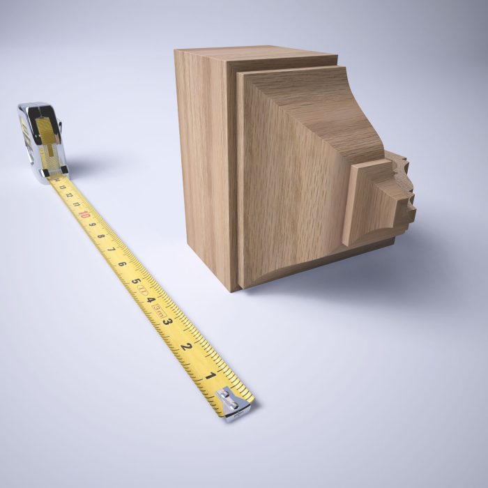 Ekena Millwork 2 3/4"P x 5 5/8"H x 5 1/2"W Americraft Solid Hardwood Stain Grade Universal Outside Crown Moulding Block for Profiles up to 3"H x 2 3/4"P - Image 21