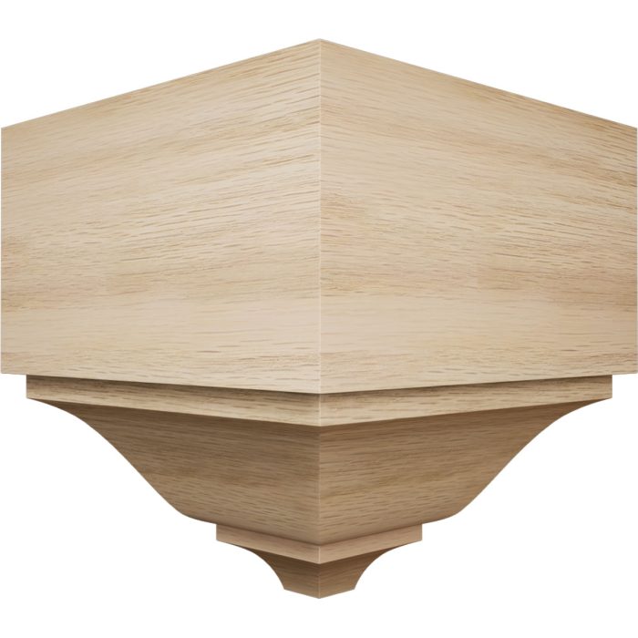 Ekena Millwork 2 3/4"P x 5 5/8"H x 5 1/2"W Americraft Solid Hardwood Stain Grade Universal Outside Crown Moulding Block for Profiles up to 3"H x 2 3/4"P - Image 16