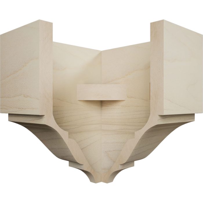 Ekena Millwork 2 3/4"P x 5 5/8"H x 5 1/2"W Americraft Solid Hardwood Stain Grade Universal Outside Crown Moulding Block for Profiles up to 3"H x 2 3/4"P - Image 26