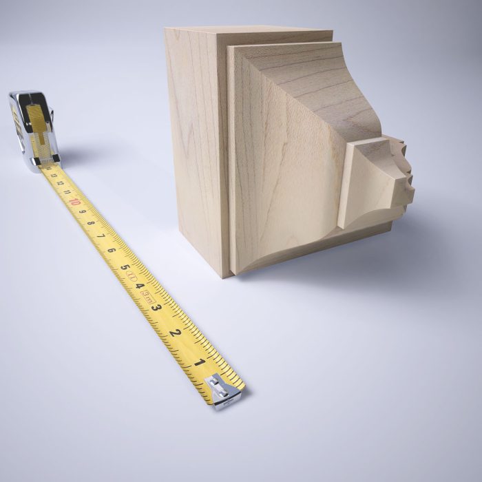 Ekena Millwork 2 3/4"P x 5 5/8"H x 5 1/2"W Americraft Solid Hardwood Stain Grade Universal Outside Crown Moulding Block for Profiles up to 3"H x 2 3/4"P - Image 28