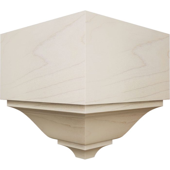 Ekena Millwork 2 3/4"P x 5 5/8"H x 5 1/2"W Americraft Solid Hardwood Stain Grade Universal Outside Crown Moulding Block for Profiles up to 3"H x 2 3/4"P - Image 23