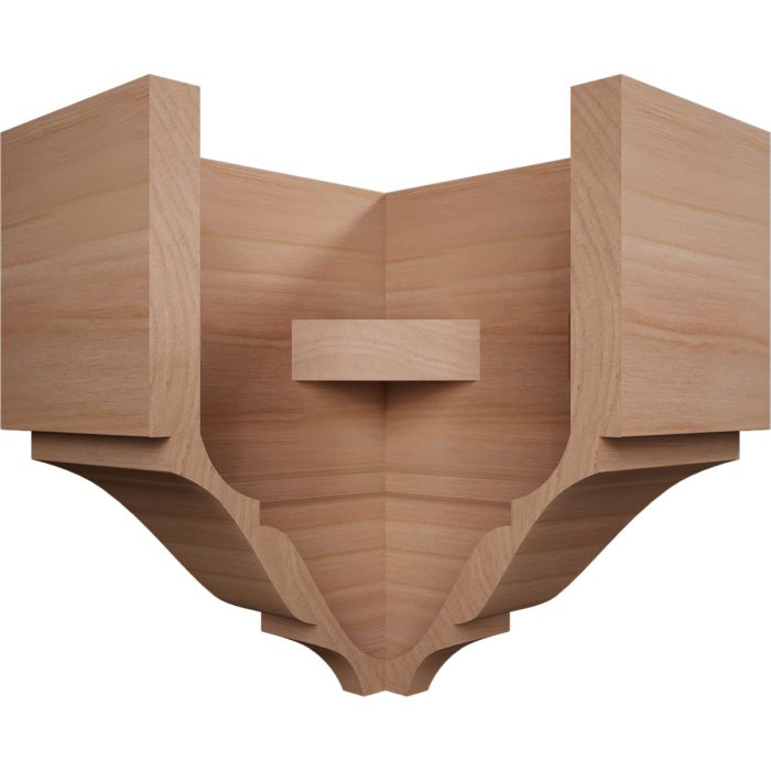 Ekena Millwork 2 3/4"P x 5 5/8"H x 5 1/2"W Americraft Solid Hardwood Stain Grade Universal Outside Crown Moulding Block for Profiles up to 3"H x 2 3/4"P - Image 33
