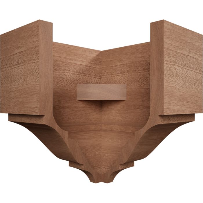 Ekena Millwork 2 3/4"P x 5 5/8"H x 5 1/2"W Americraft Solid Hardwood Stain Grade Universal Outside Crown Moulding Block for Profiles up to 3"H x 2 3/4"P - Image 40