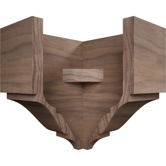 Ekena Millwork 2 3/4"P x 5 5/8"H x 5 1/2"W Americraft Solid Hardwood Stain Grade Universal Outside Crown Moulding Block for Profiles up to 3"H x 2 3/4"P - Image 54