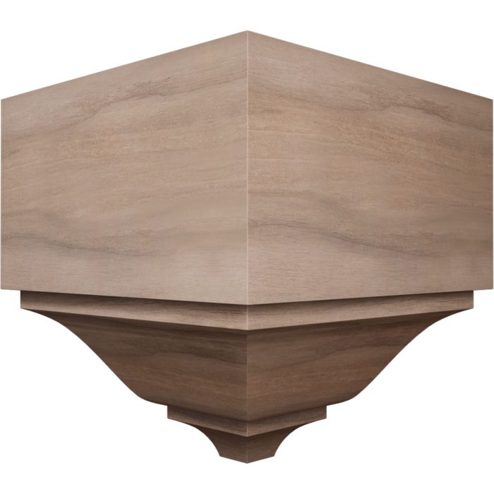 Ekena Millwork 2 3/4"P x 5 5/8"H x 5 1/2"W Americraft Solid Hardwood Stain Grade Universal Outside Crown Moulding Block for Profiles up to 3"H x 2 3/4"P - Image 51