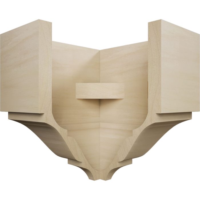 Ekena Millwork 2 3/4"P x 5 5/8"H x 5 1/2"W Americraft Solid Hardwood Stain Grade Universal Outside Crown Moulding Block for Profiles up to 3"H x 2 3/4"P - Image 61