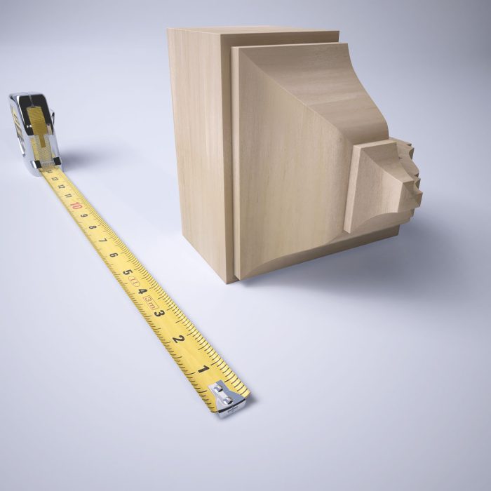Ekena Millwork 2 3/4"P x 5 5/8"H x 5 1/2"W Americraft Solid Hardwood Stain Grade Universal Outside Crown Moulding Block for Profiles up to 3"H x 2 3/4"P - Image 63