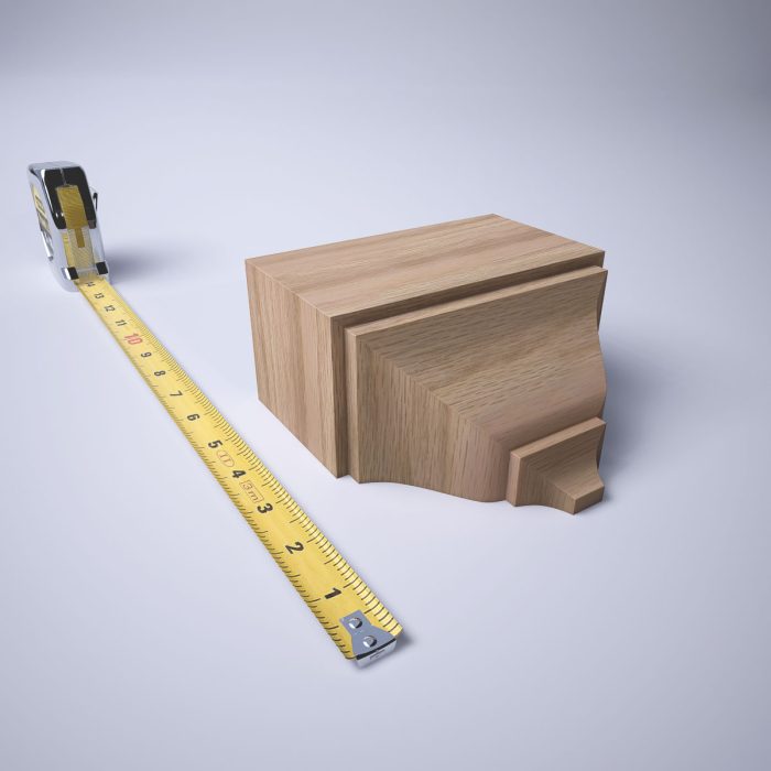 Ekena Millwork 2 3/4"P x 5 1/2"W x 5 5/8"H Americraft Solid Hardwood Stain Grade Universal Mid Crown Moulding Coupler Block for Profiles up to 3"H x 2 3/4"P - Image 19