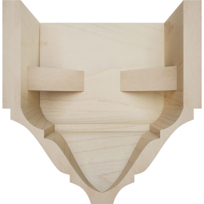 Ekena Millwork 2 3/4"P x 5 1/2"W x 5 5/8"H Americraft Solid Hardwood Stain Grade Universal Mid Crown Moulding Coupler Block for Profiles up to 3"H x 2 3/4"P - Image 23