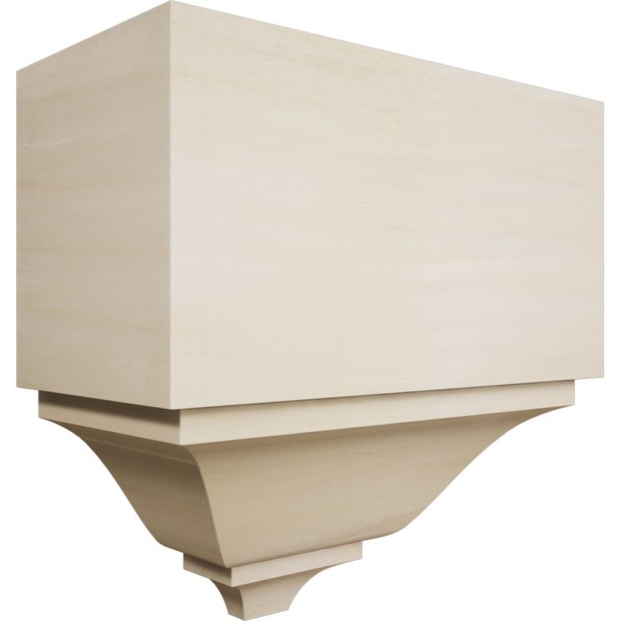 Ekena Millwork 2 3/4"P x 5 1/2"W x 5 5/8"H Americraft Solid Hardwood Stain Grade Universal Mid Crown Moulding Coupler Block for Profiles up to 3"H x 2 3/4"P - Image 51