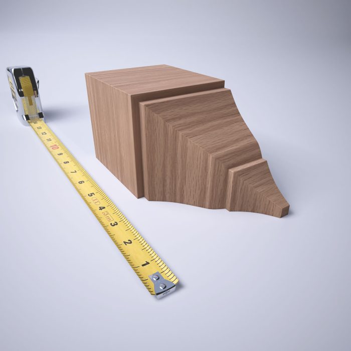 Ekena Millwork 3 5/8"W x 3 5/8"P x 7 1/2"H Americraft Solid Hardwood Stain Grade Universal Inside Crown Moulding Block for Profiles up to 4"H x 3 5/8"P - Image 13