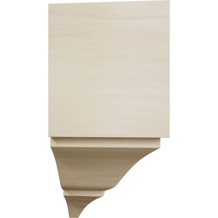 Ekena Millwork 3 5/8"W x 3 5/8"P x 7 1/2"H Americraft Solid Hardwood Stain Grade Universal Inside Crown Moulding Block for Profiles up to 4"H x 3 5/8"P - Image 51